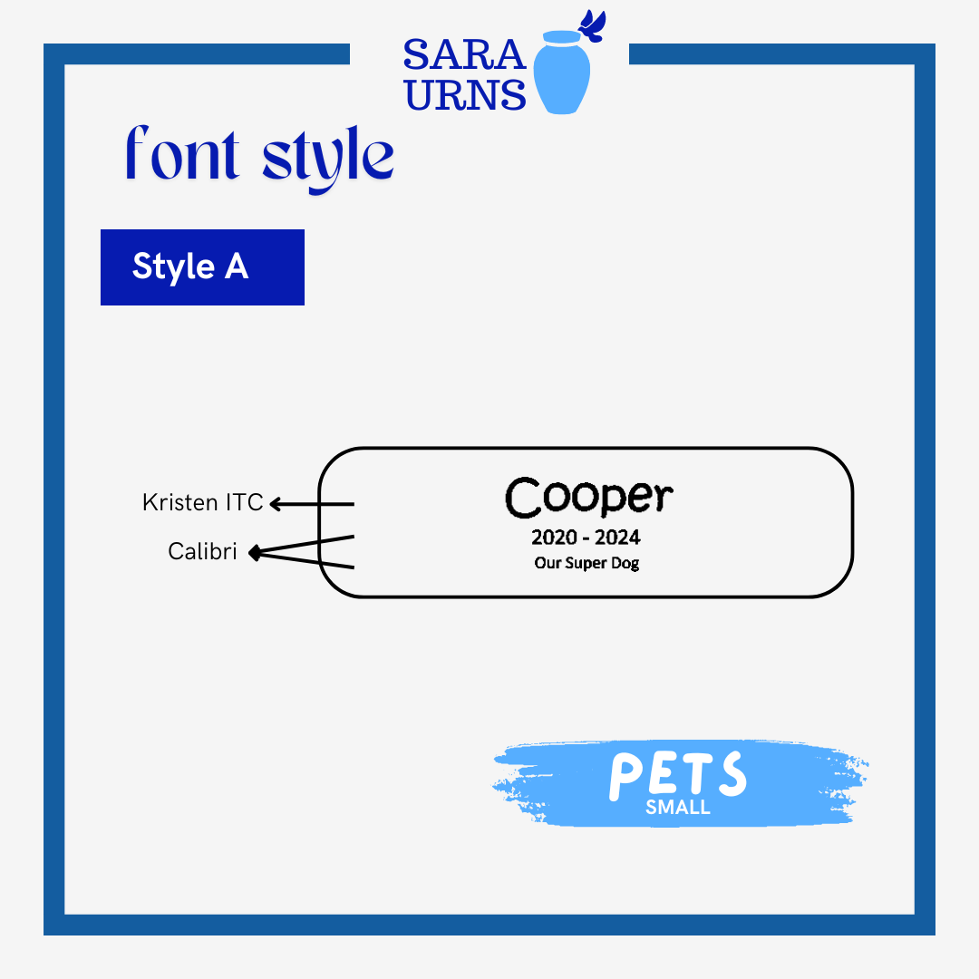 Pet Small Customized Urn Nameplates