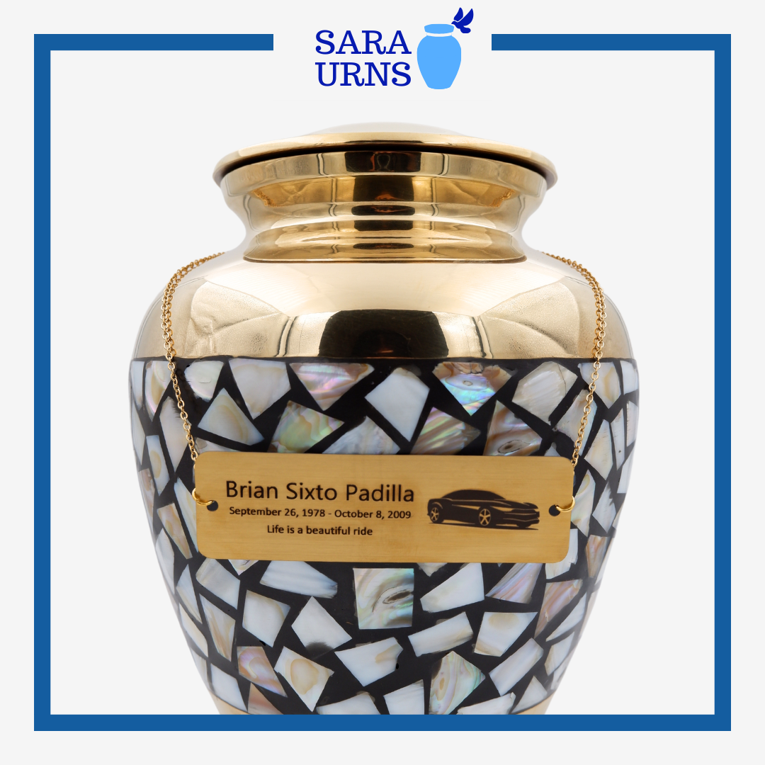 Small Customized Urn Nameplates