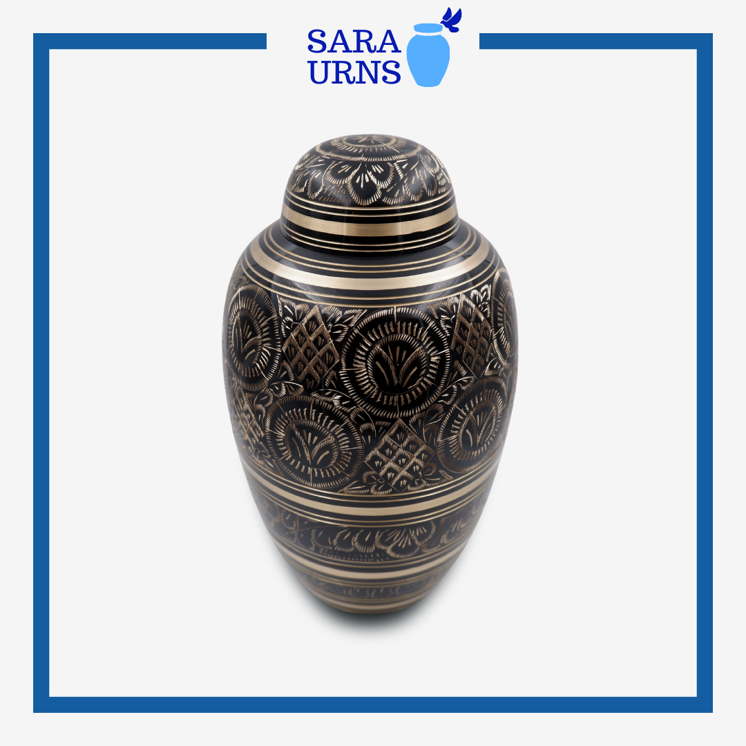 Divine Love Brass Metal Urn