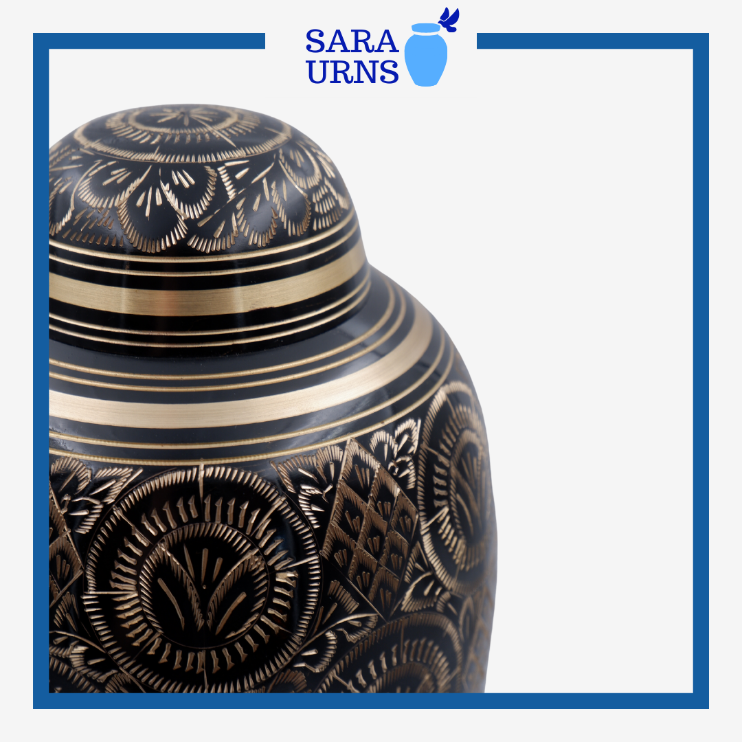 Divine Love Brass Metal Urn