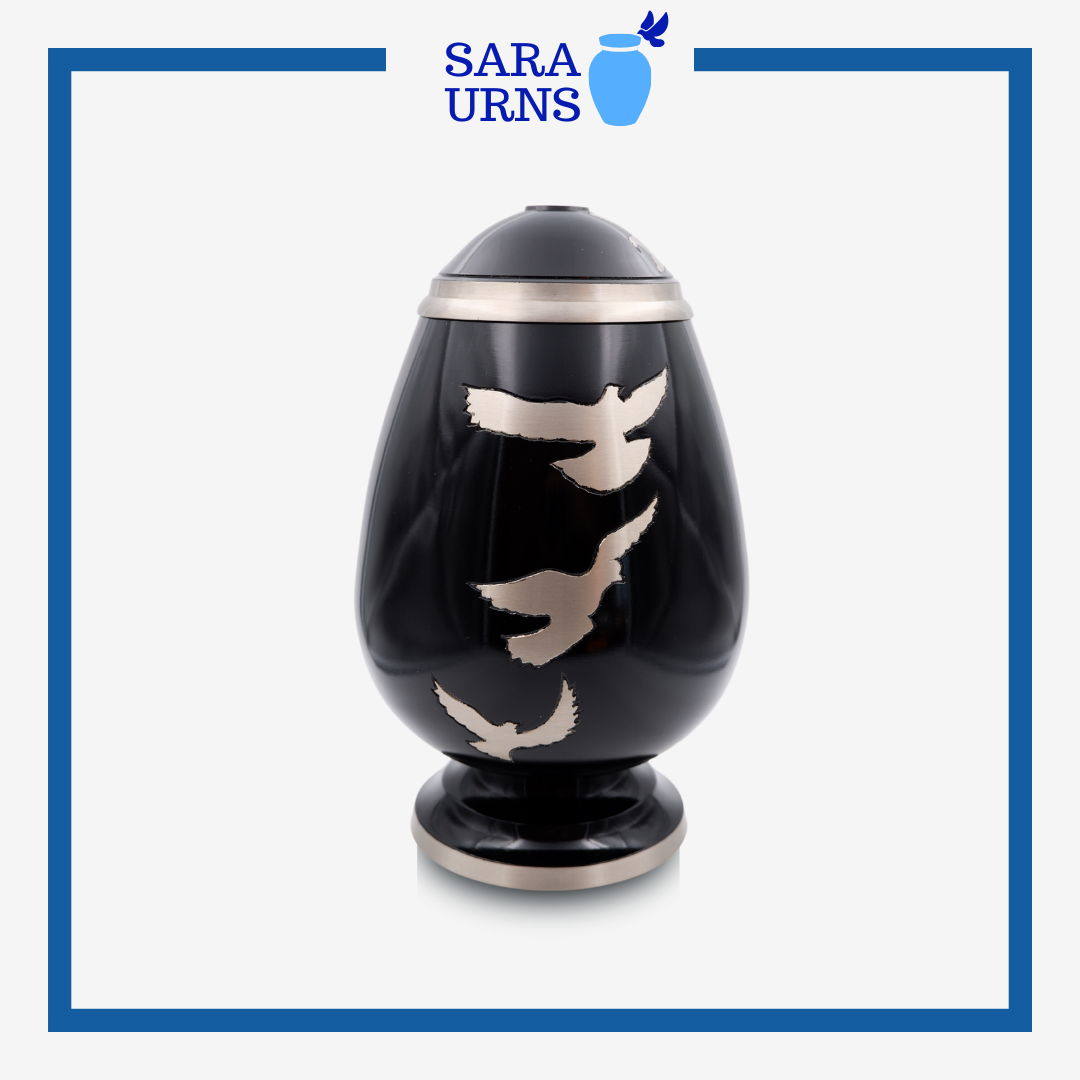 Soaring High Brass Metal Urn