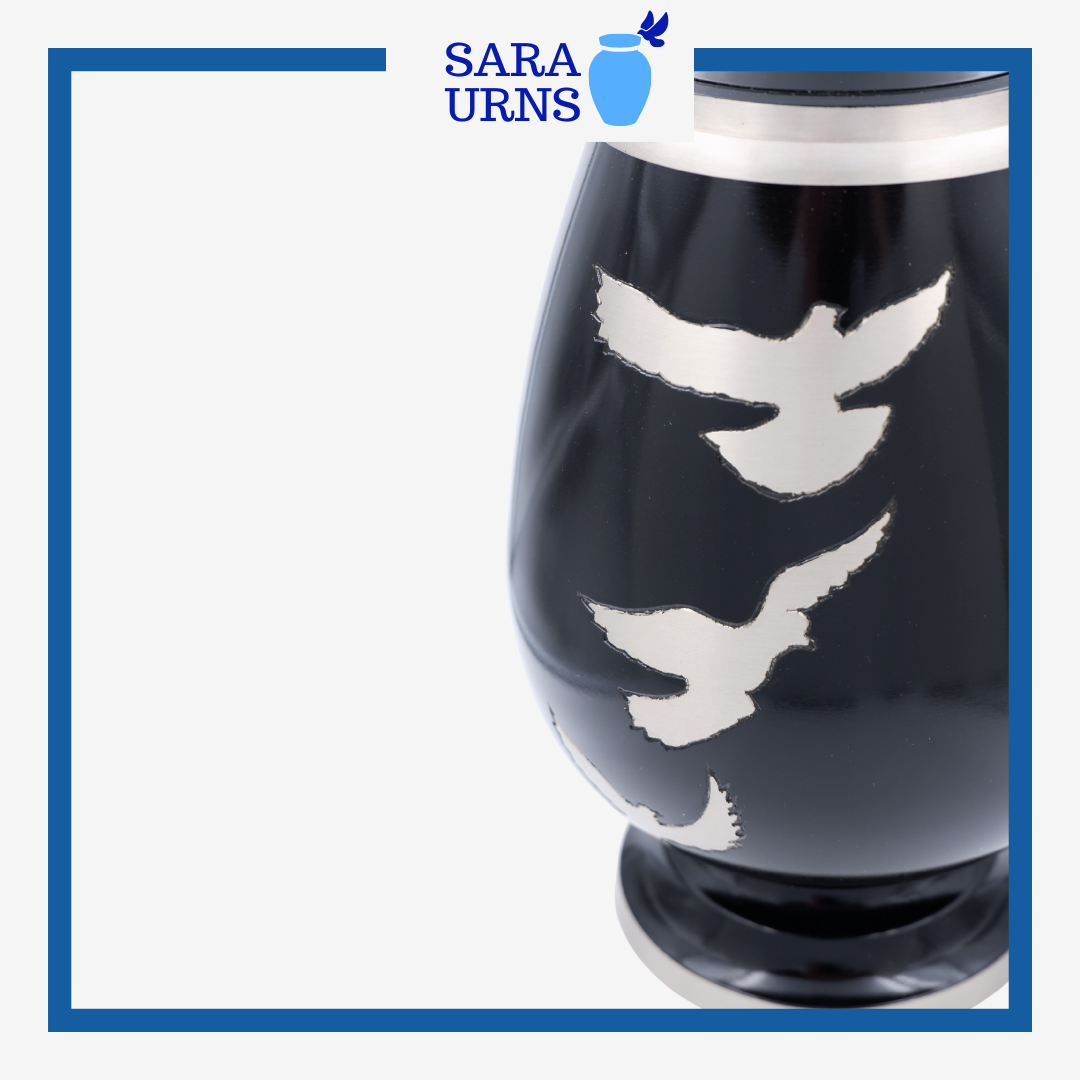 Soaring High Brass Metal Urn