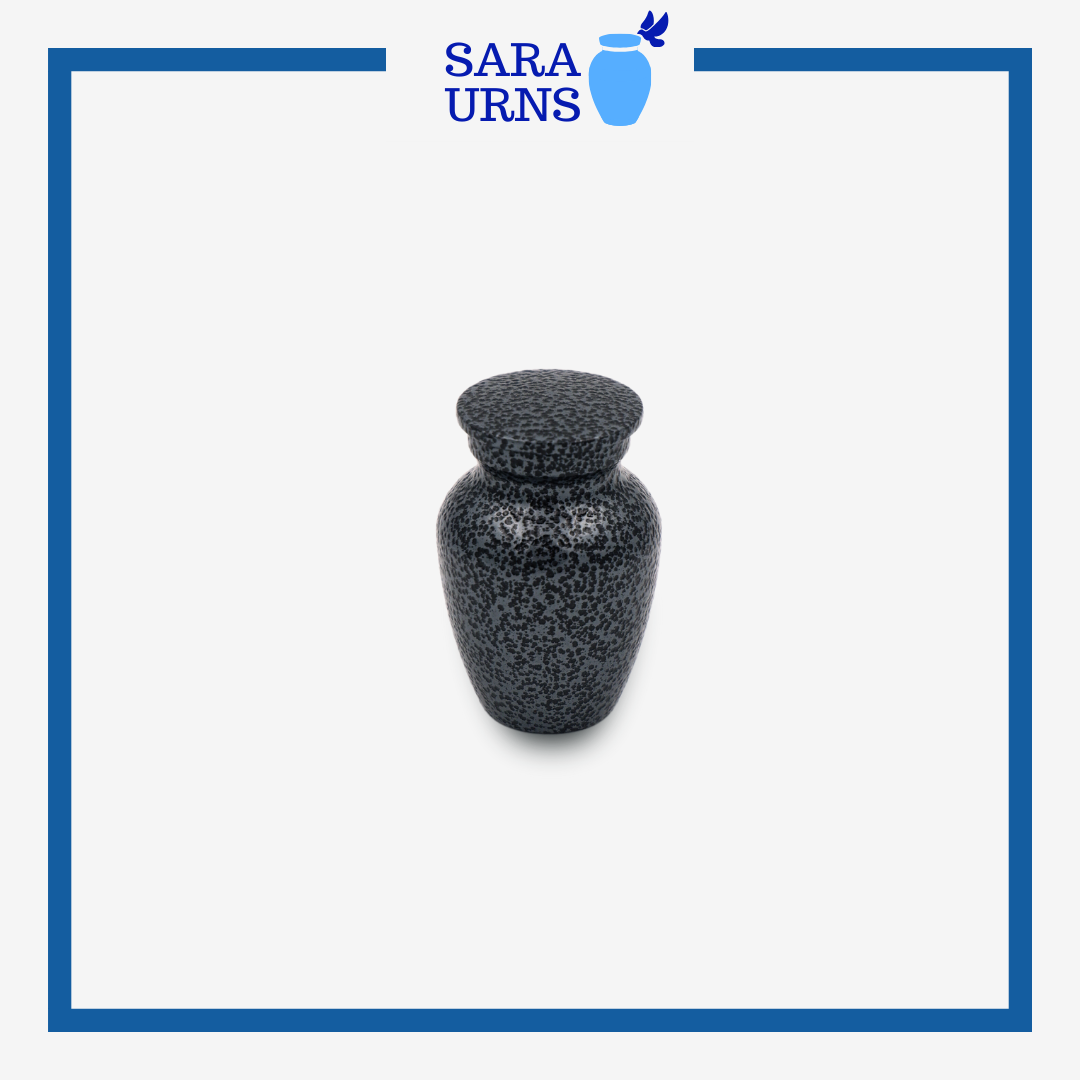 Black Royalty Mini Metal Keepsake Urn