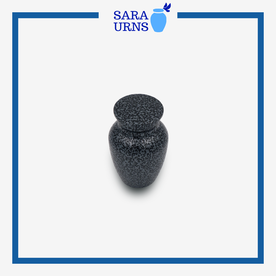 Black Royalty Mini Metal Keepsake Urn