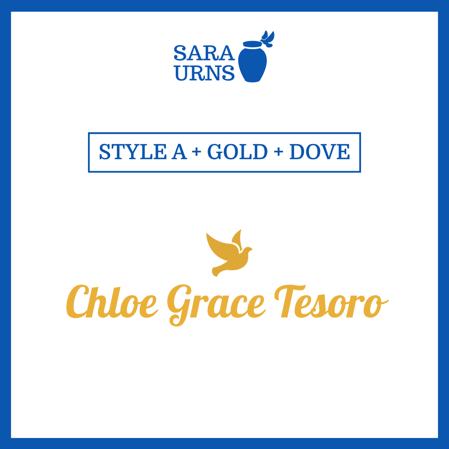 Customized Name Decal for Baby Urns