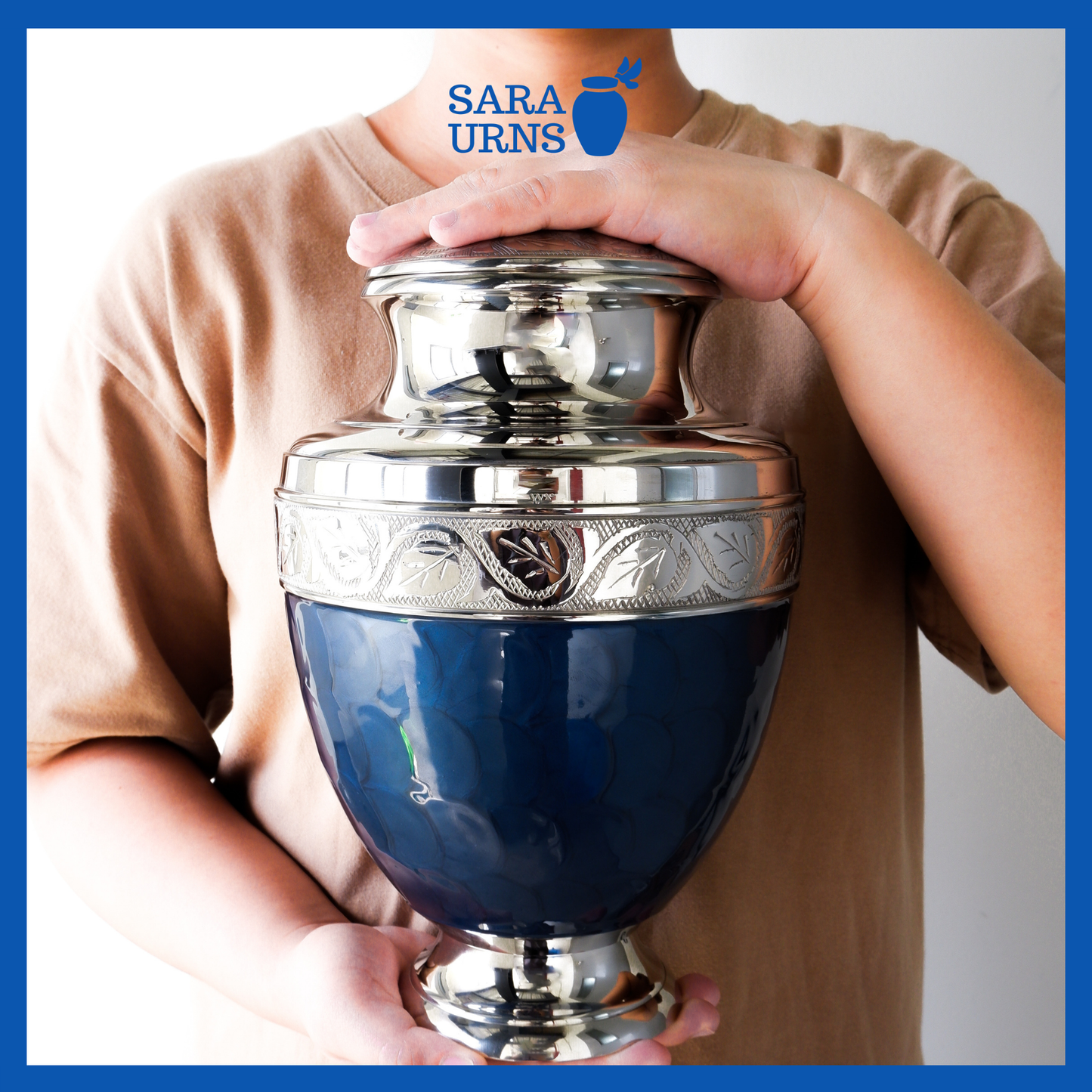 Dark Blue Classic Elegance Urn
