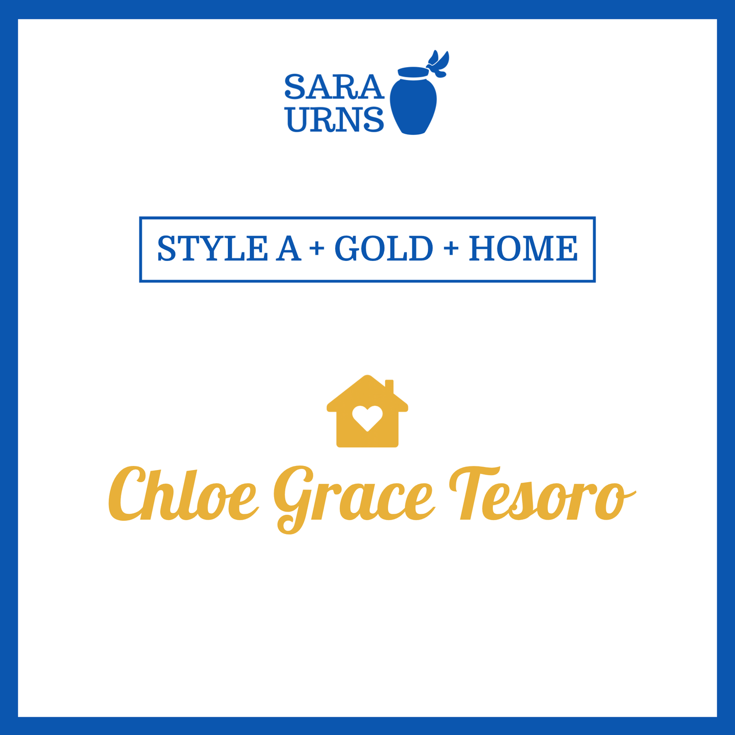 Customized Name Decal for Baby Urns