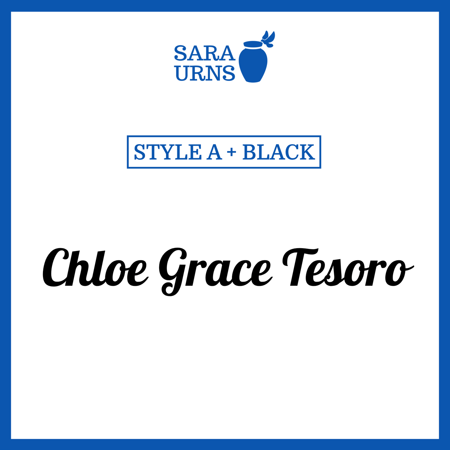 Customized Name Decal for Baby Urns
