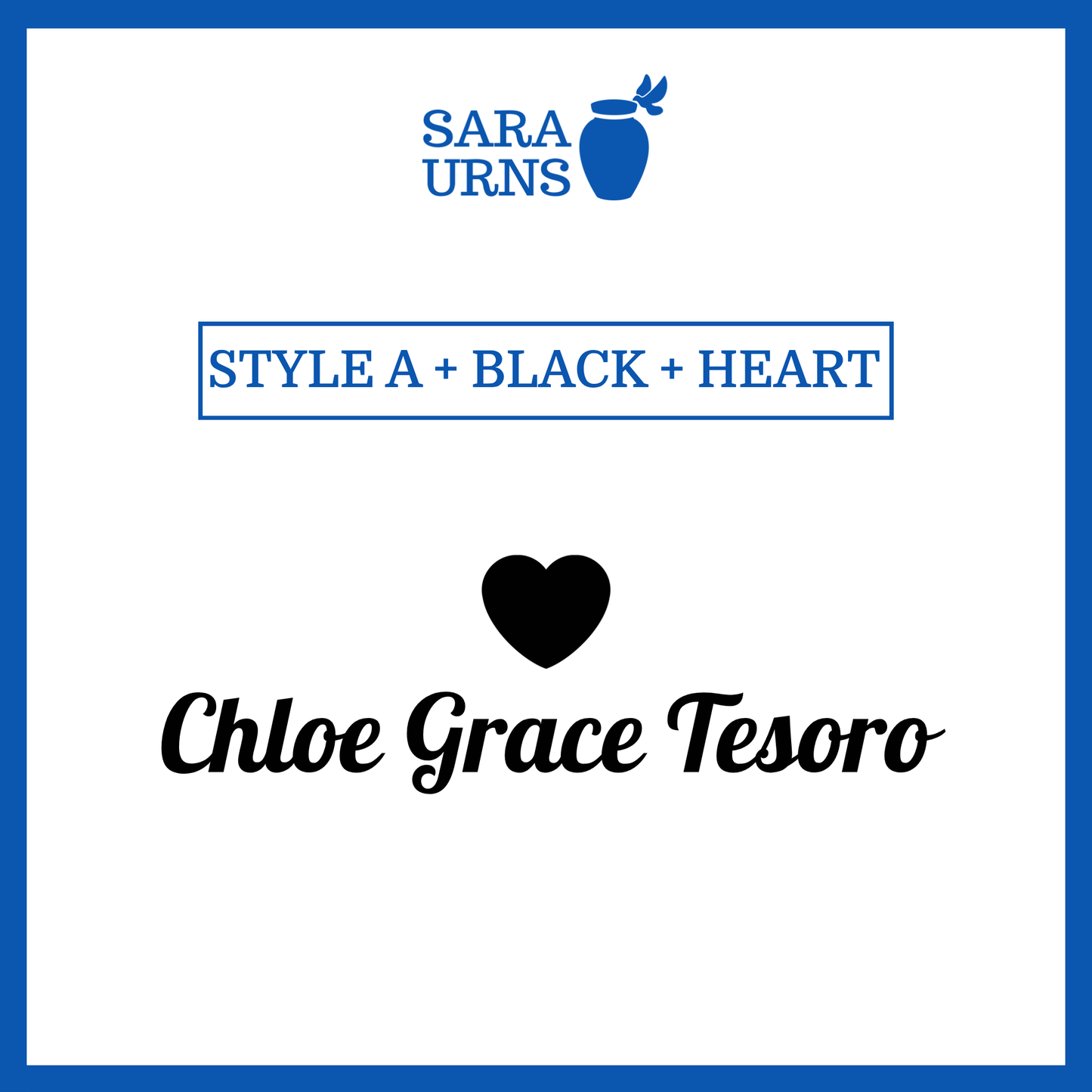 Customized Name Decal for Baby Urns