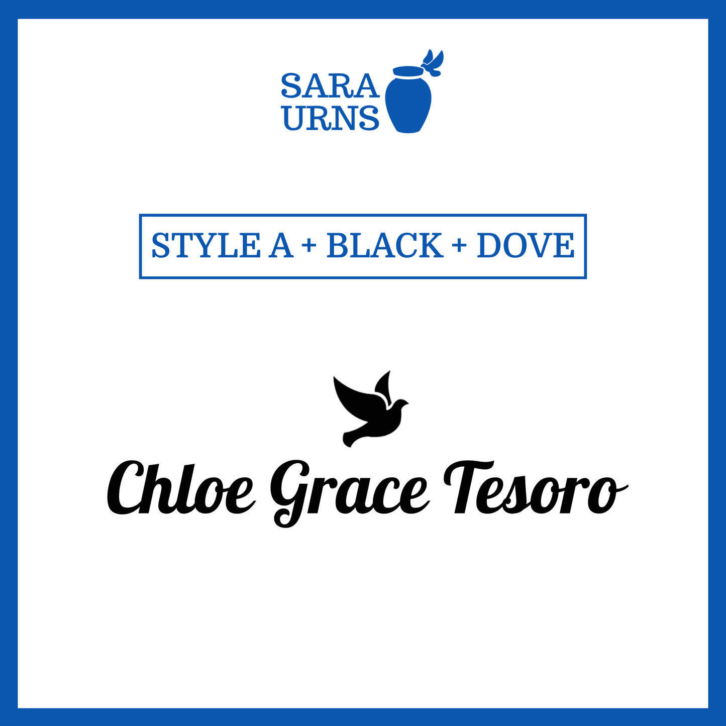 Customized Name Decal for Baby Urns