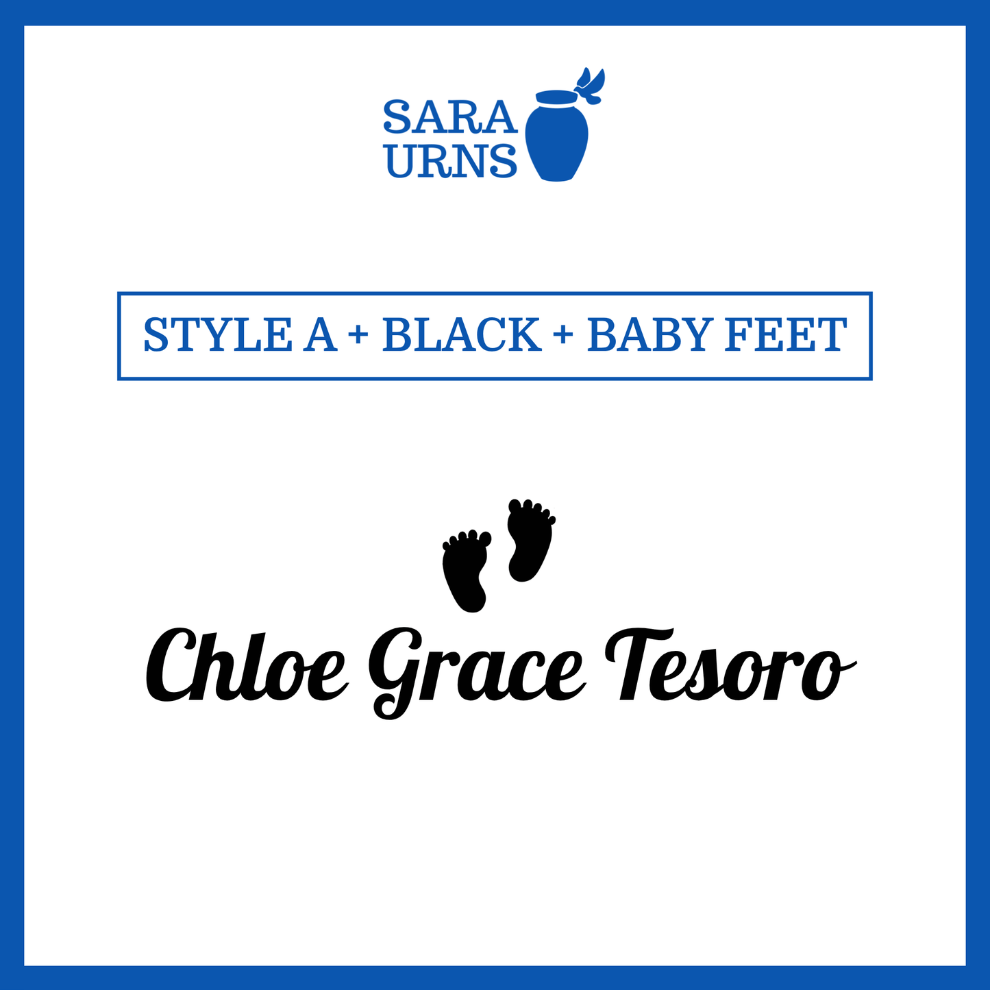 Customized Name Decal for Baby Urns