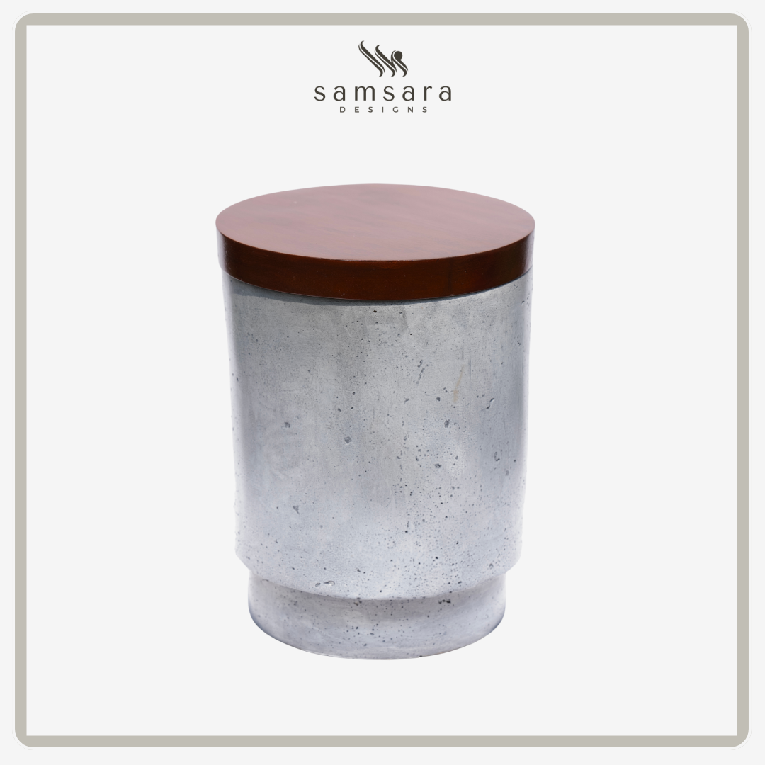 Irog Stone Wood Urn