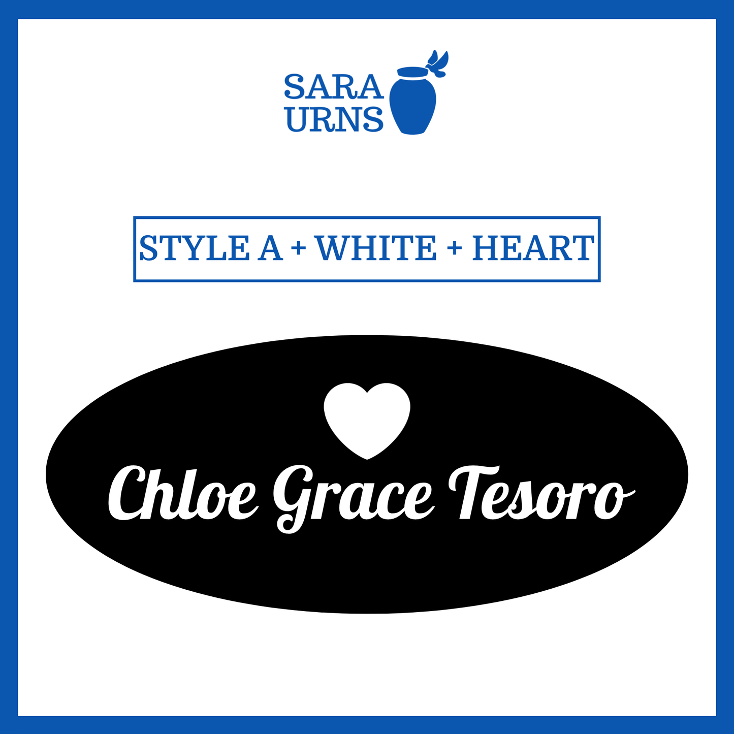 Customized Name Decal for Baby Urns