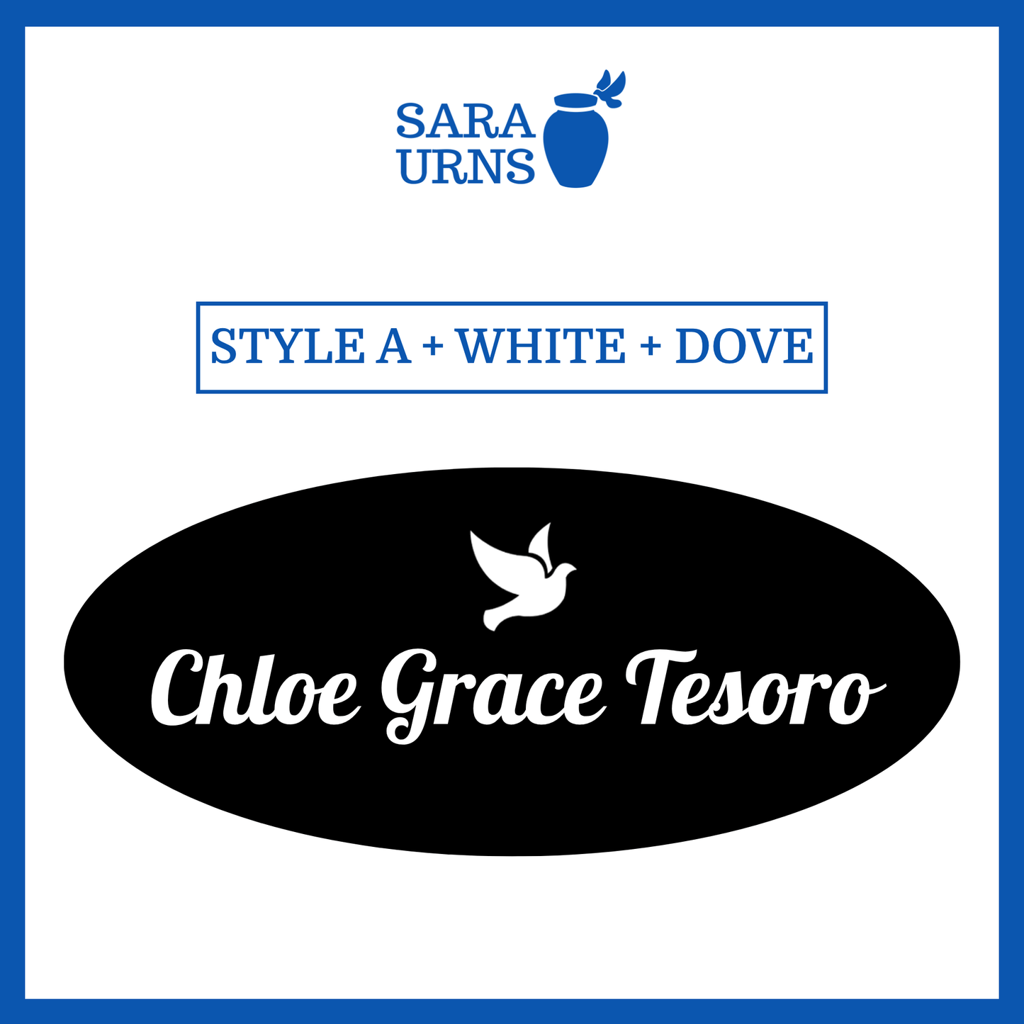 Customized Name Decal for Baby Urns