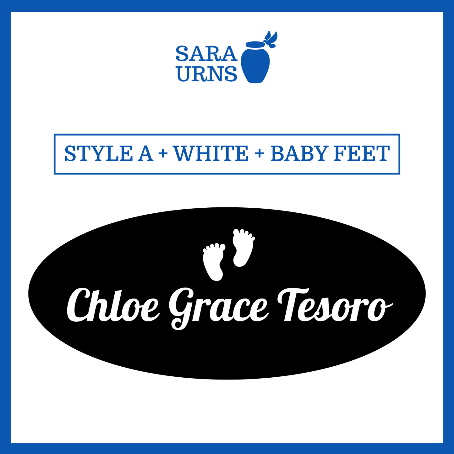 Customized Name Decal for Baby Urns
