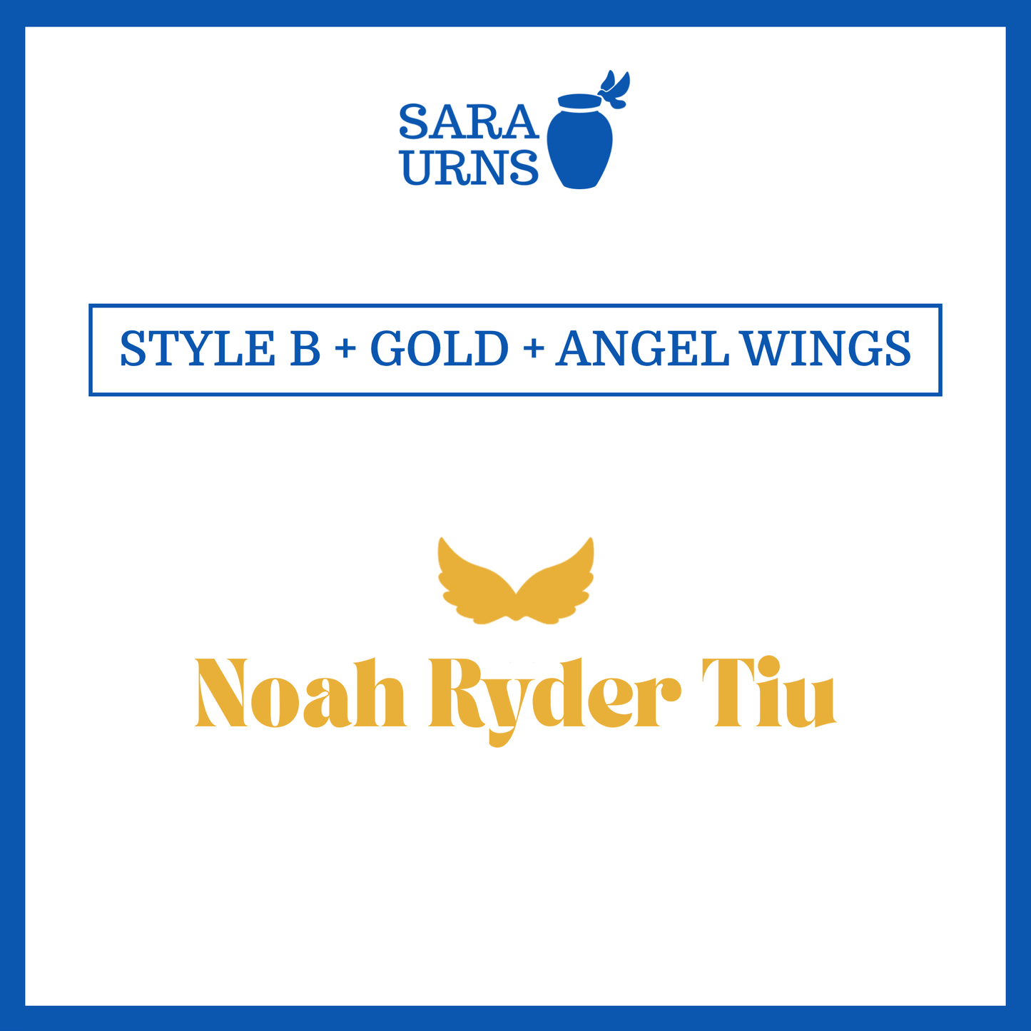 Customized Name Decal for Baby Urns