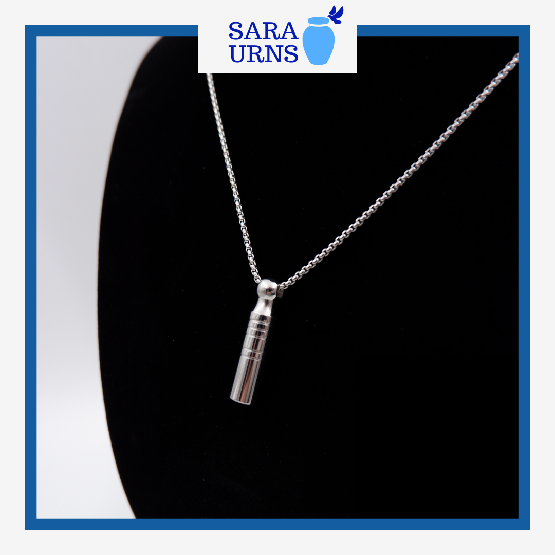 Cylinder Cremation Necklace