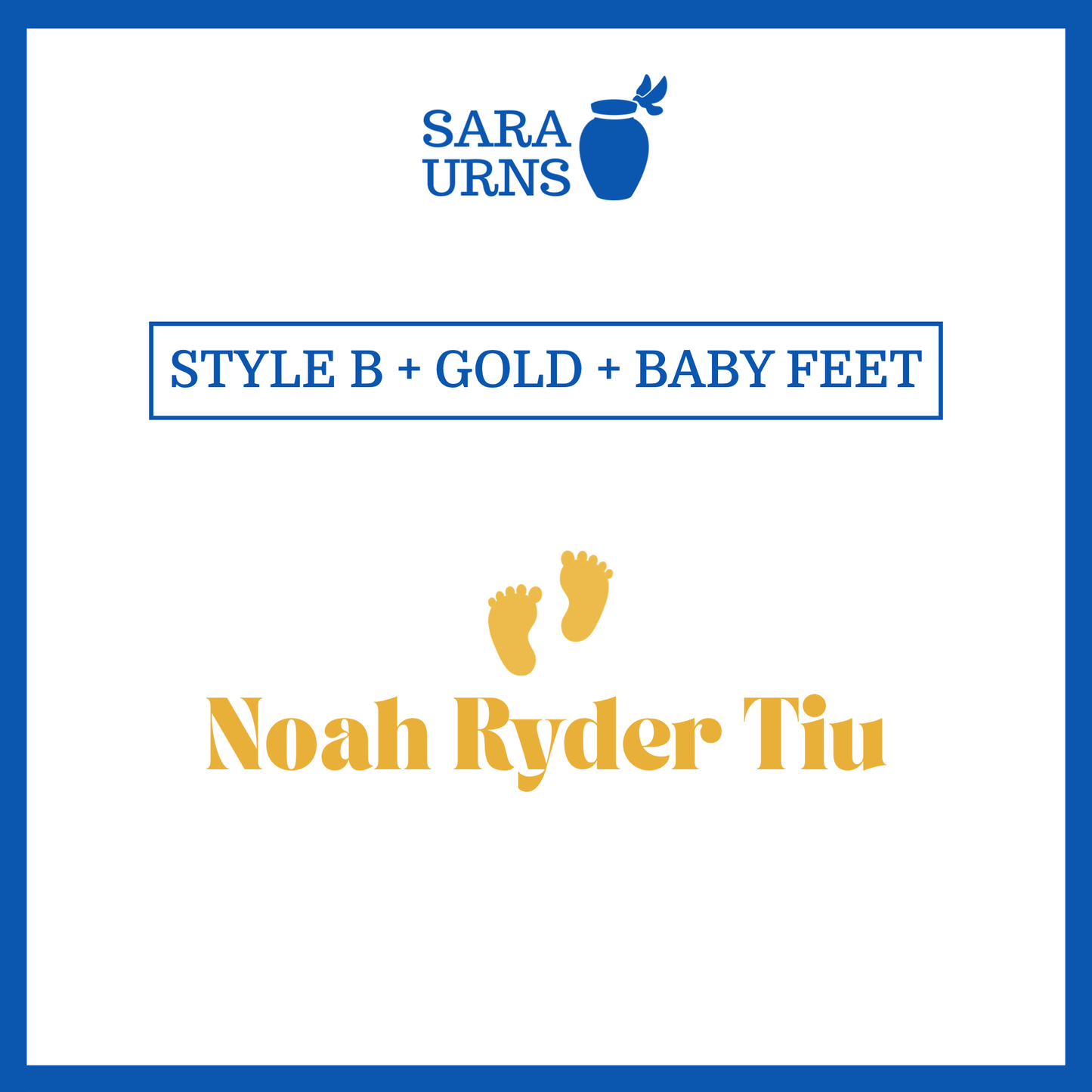 Customized Name Decal for Baby Urns