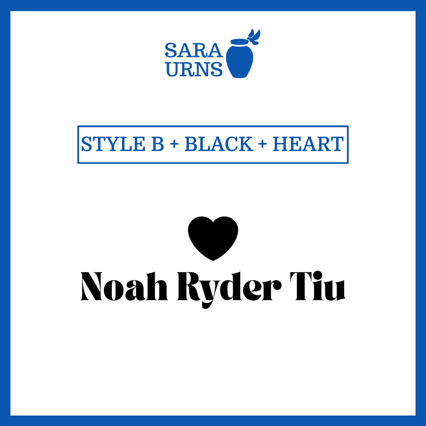 Customized Name Decal for Baby Urns