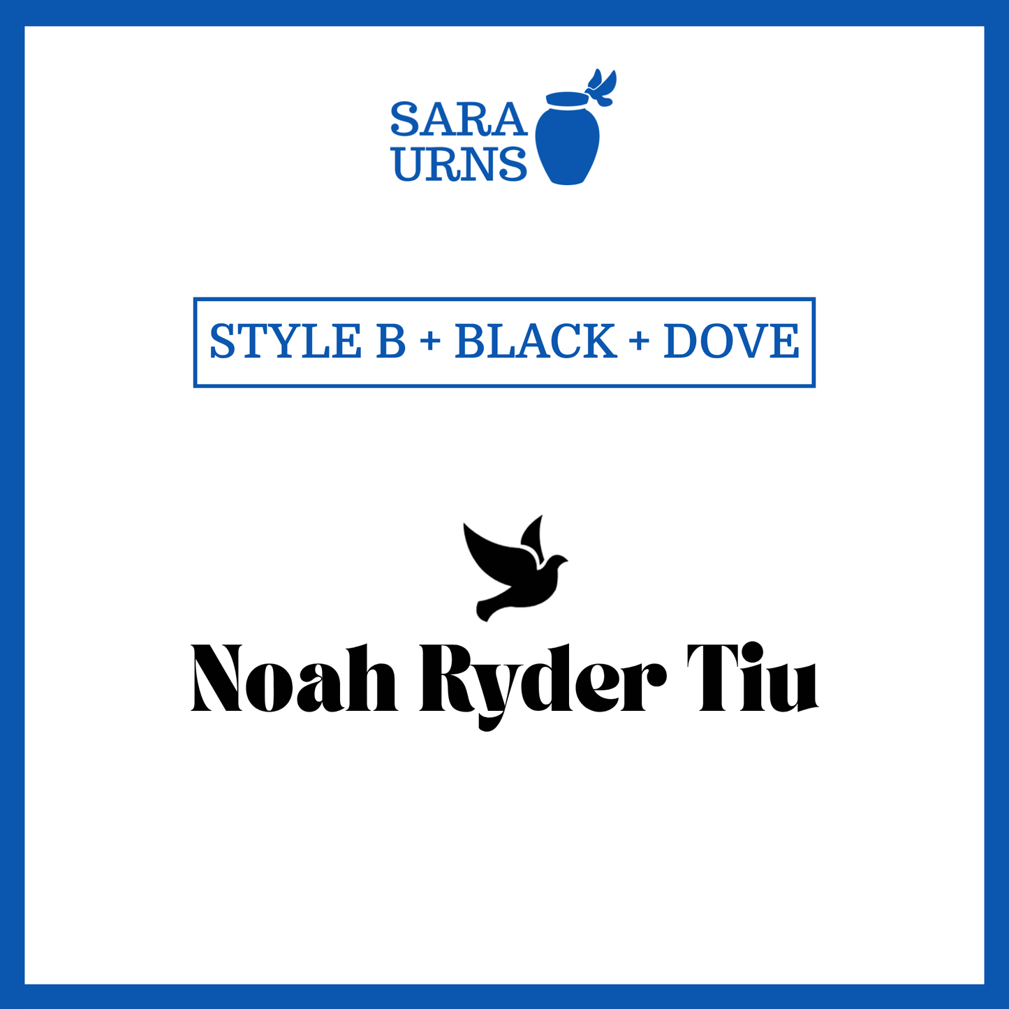 Customized Name Decal for Baby Urns