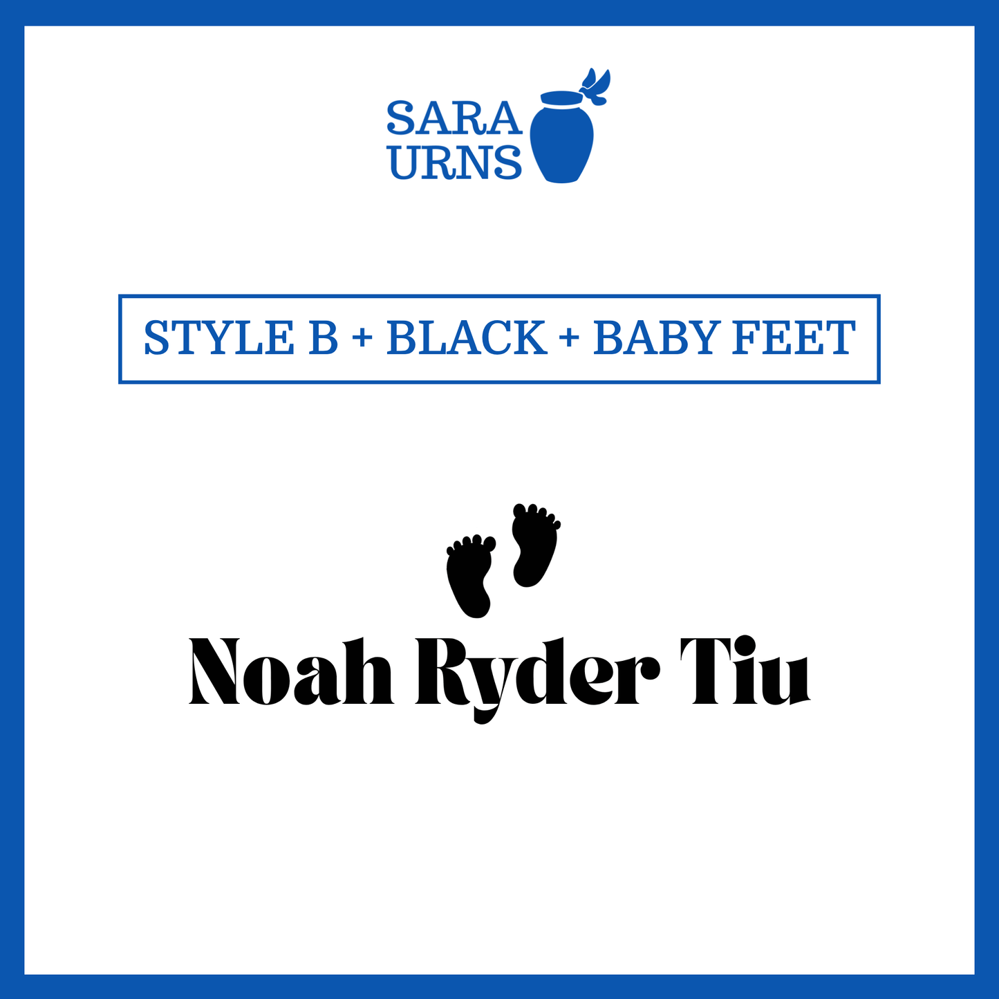 Customized Name Decal for Baby Urns