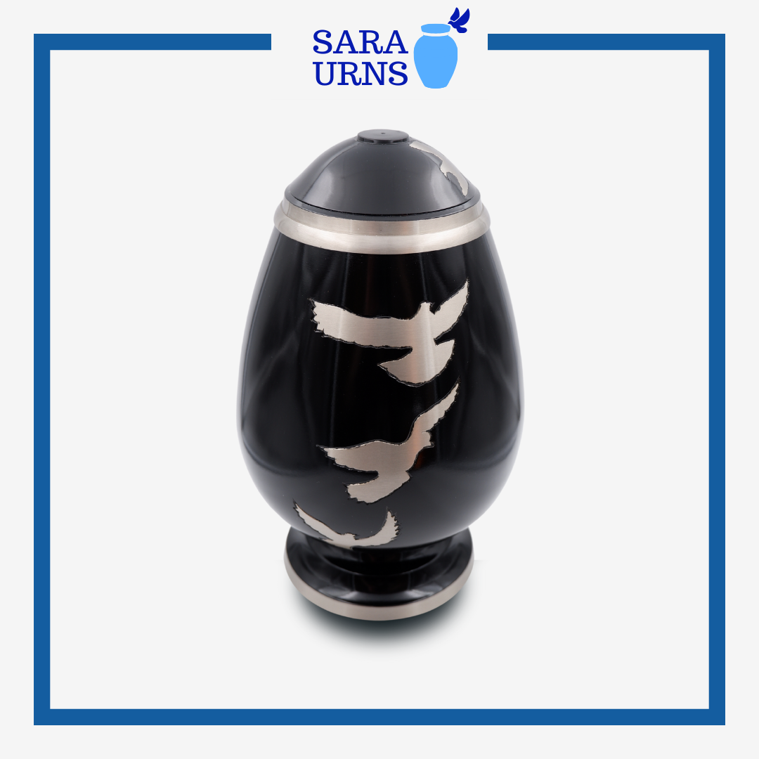 Soaring High Brass Metal Urn