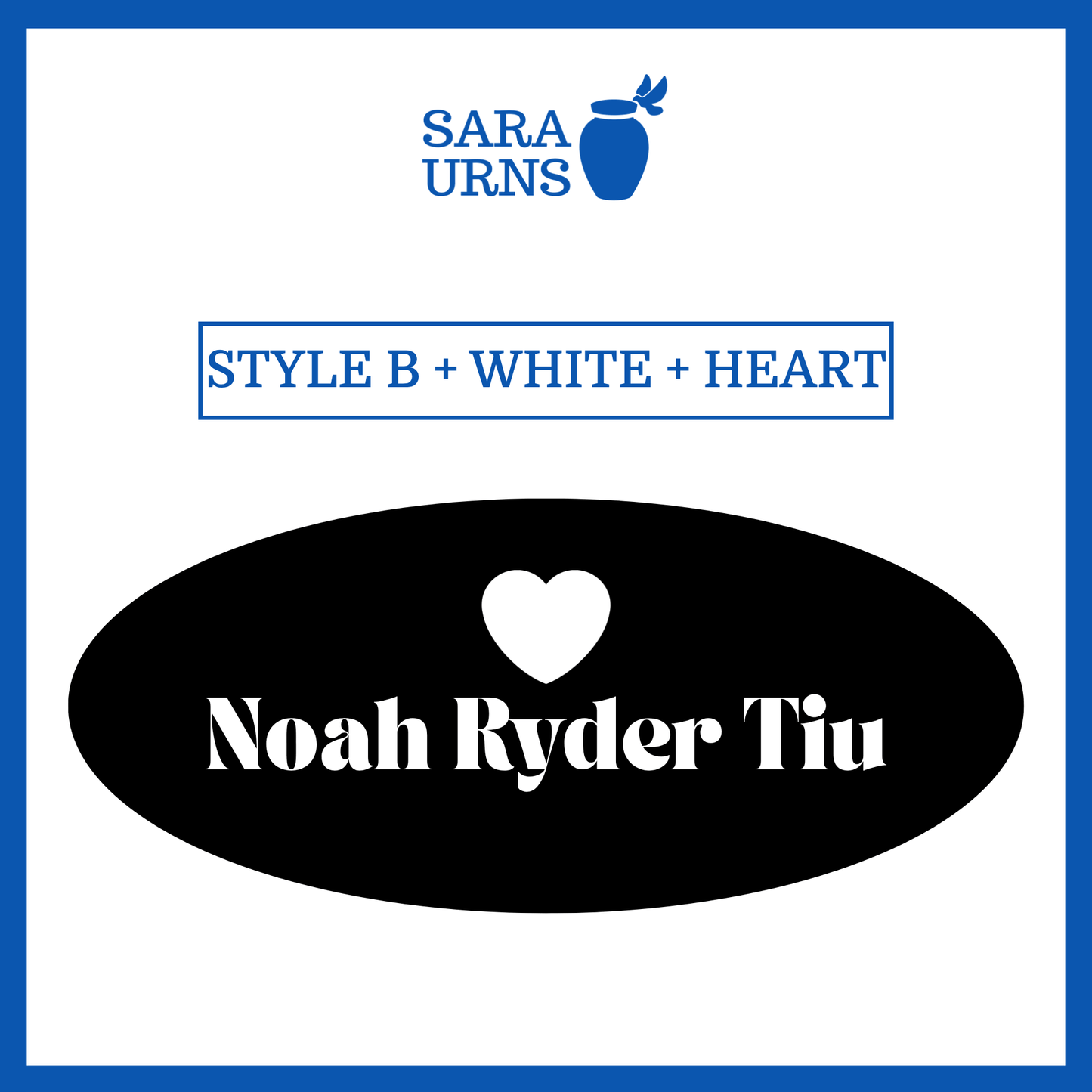Customized Name Decal for Baby Urns
