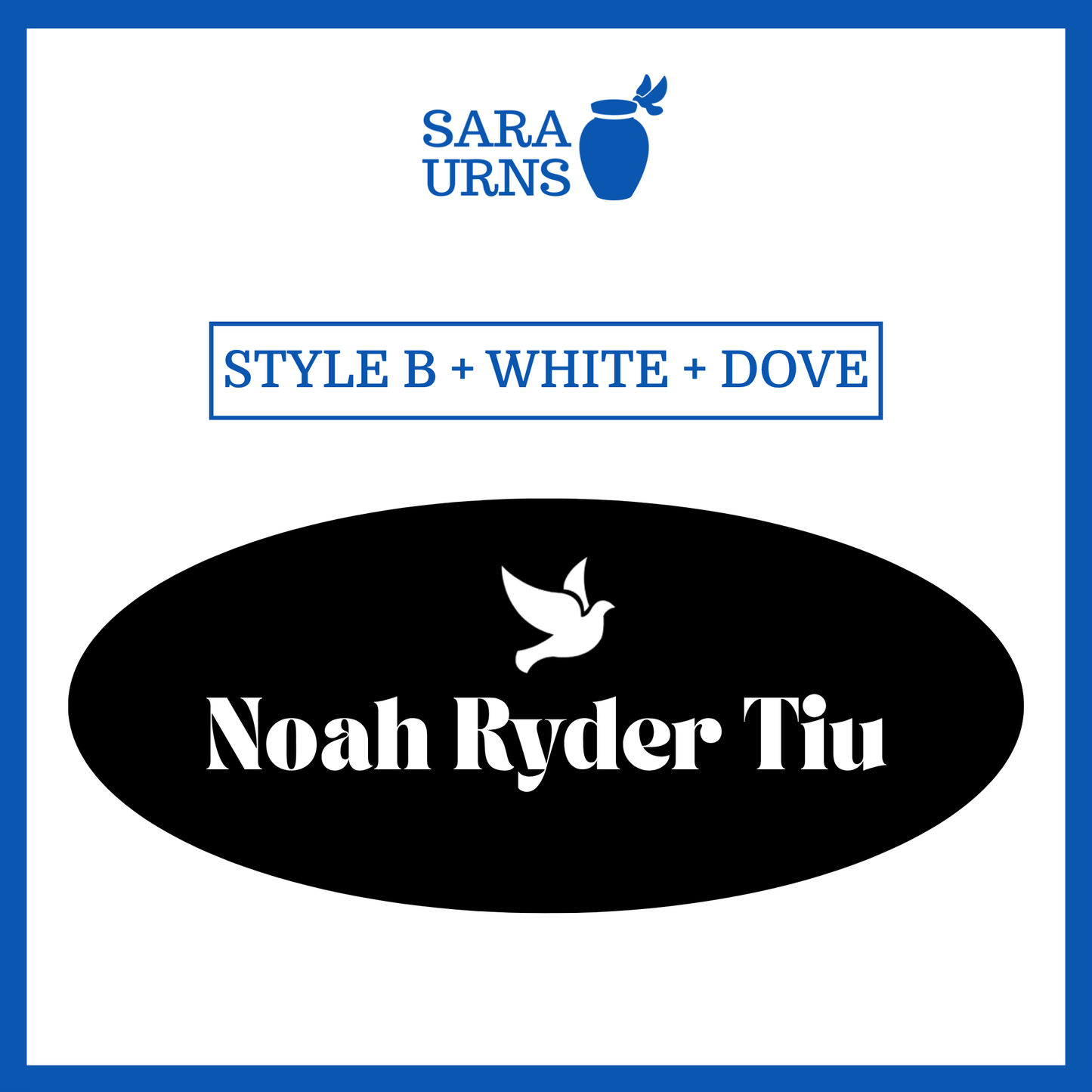 Customized Name Decal for Baby Urns