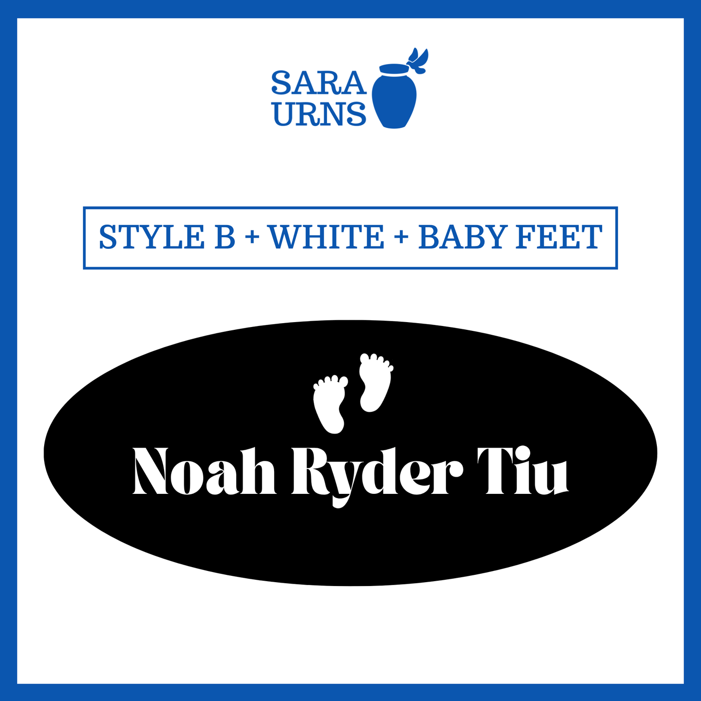 Customized Name Decal for Baby Urns