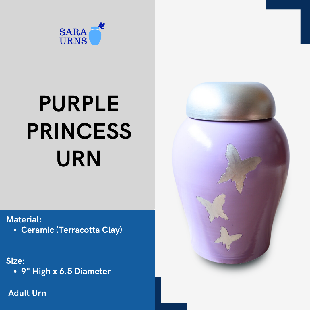 Purple Princess Ceramic Terracotta Urn