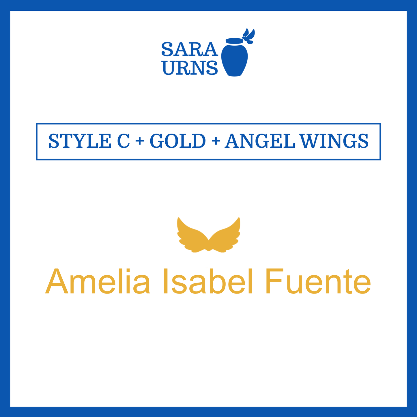 Customized Name Decal for Baby Urns