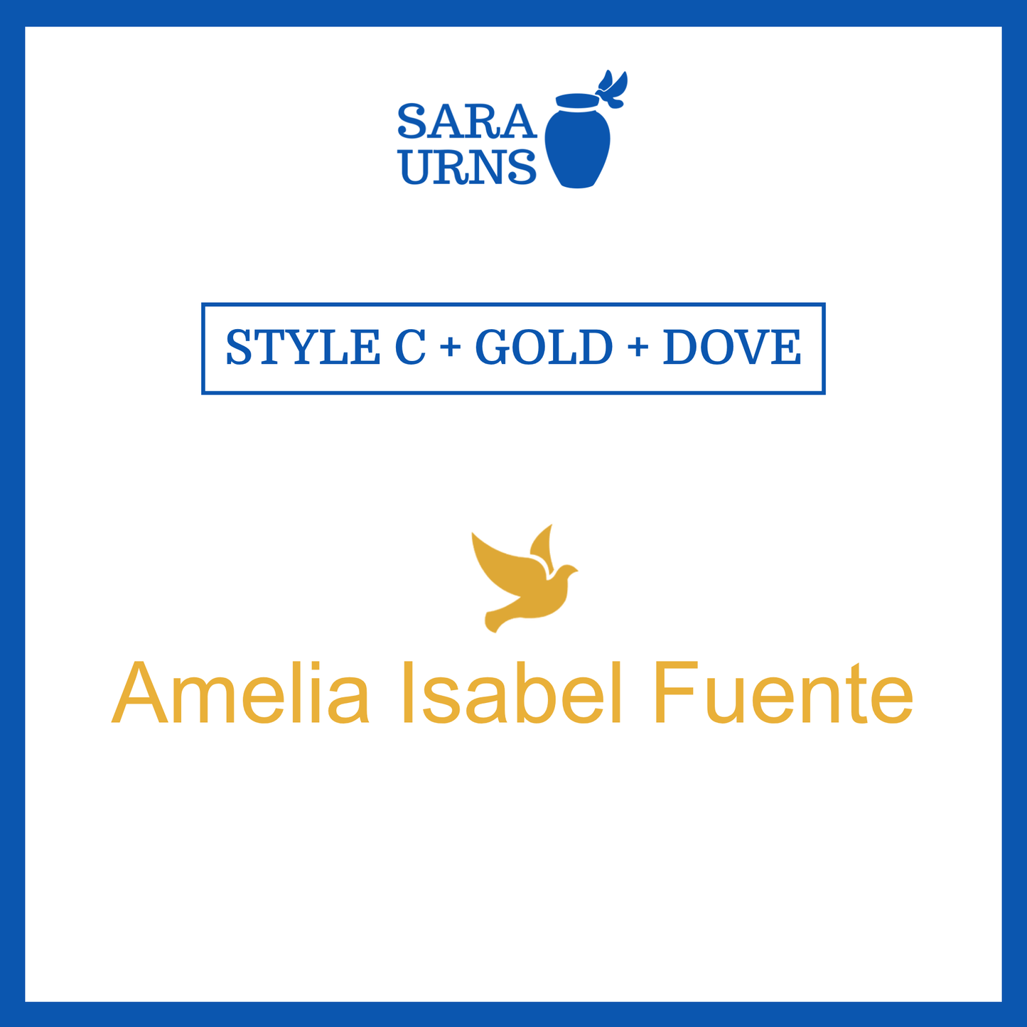 Customized Name Decal for Baby Urns