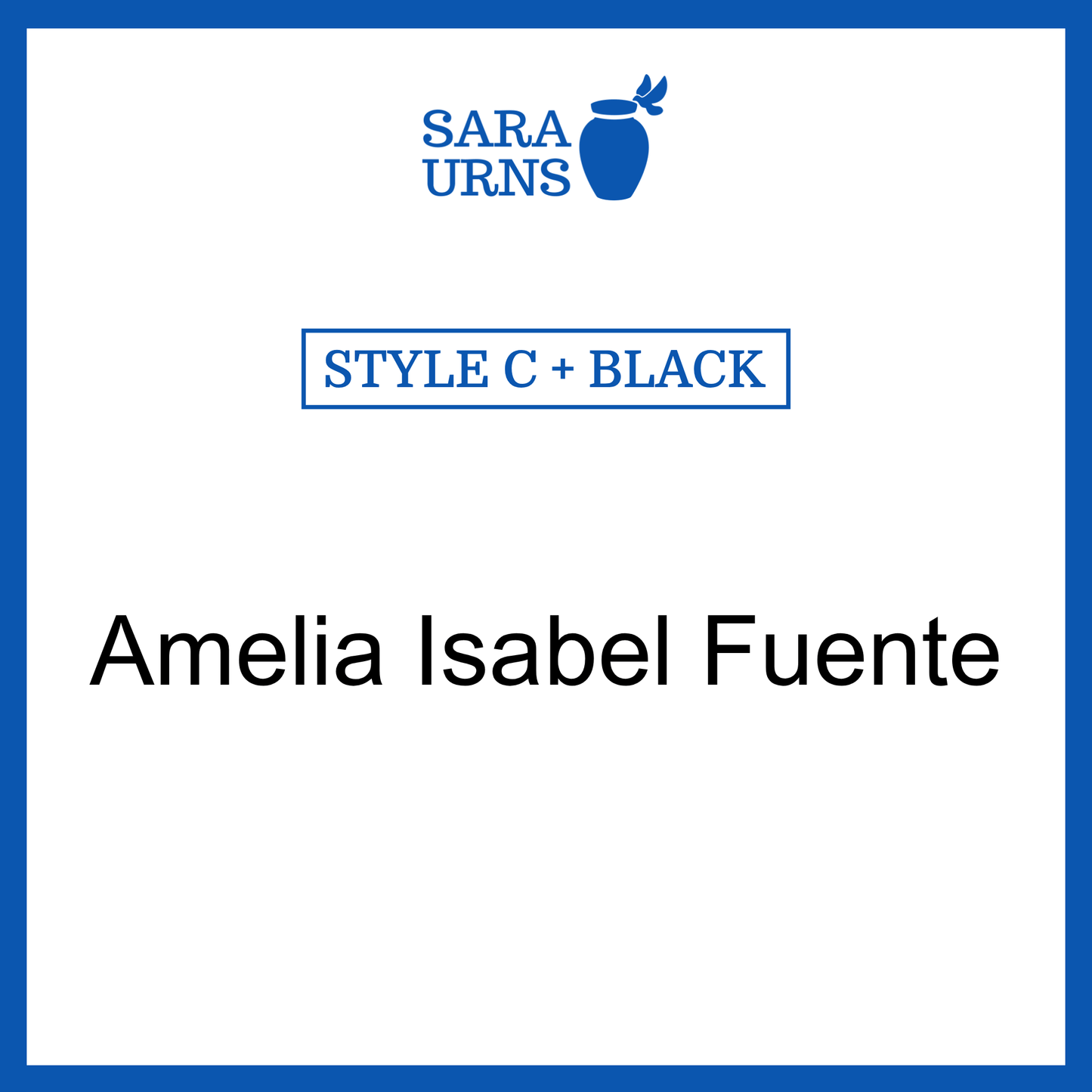 Customized Name Decal for Baby Urns