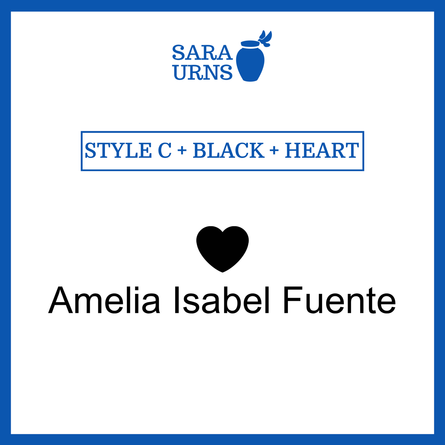 Customized Name Decal for Baby Urns