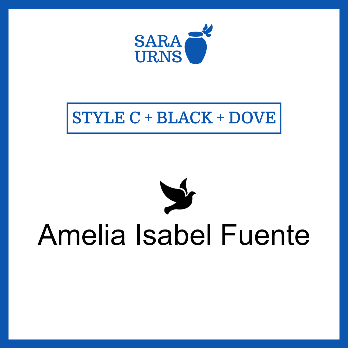 Customized Name Decal for Baby Urns