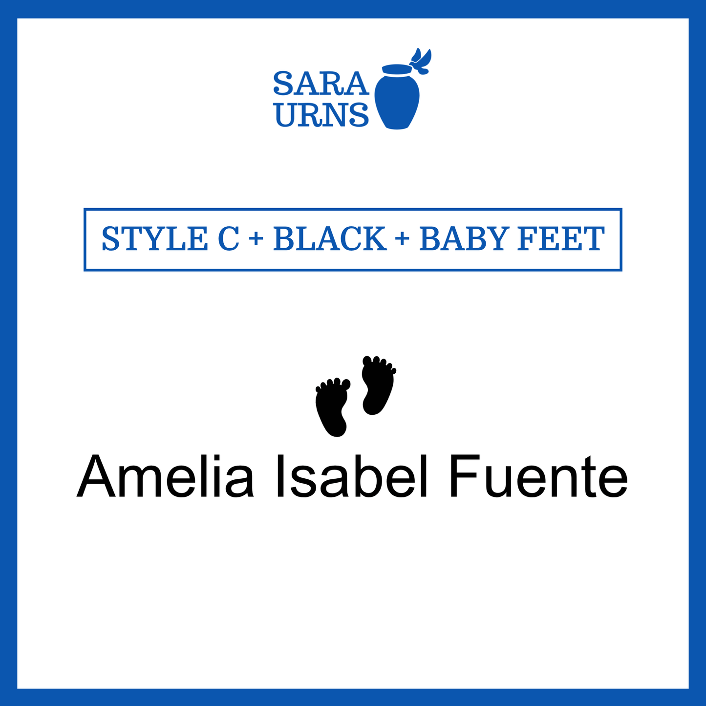 Customized Name Decal for Baby Urns
