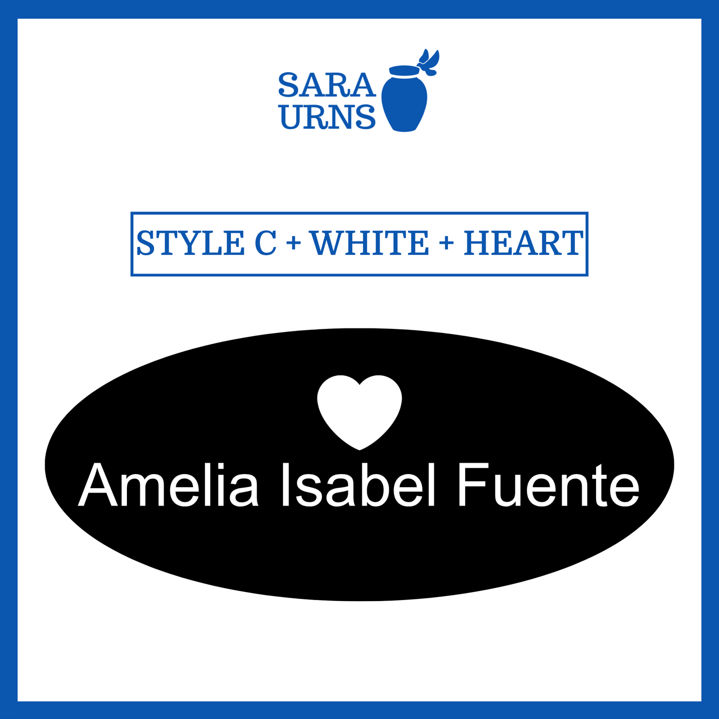 Customized Name Decal for Baby Urns