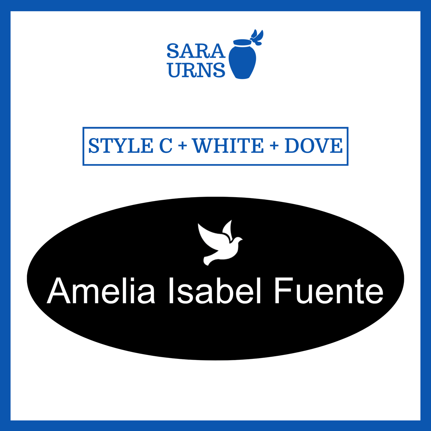 Customized Name Decal for Baby Urns