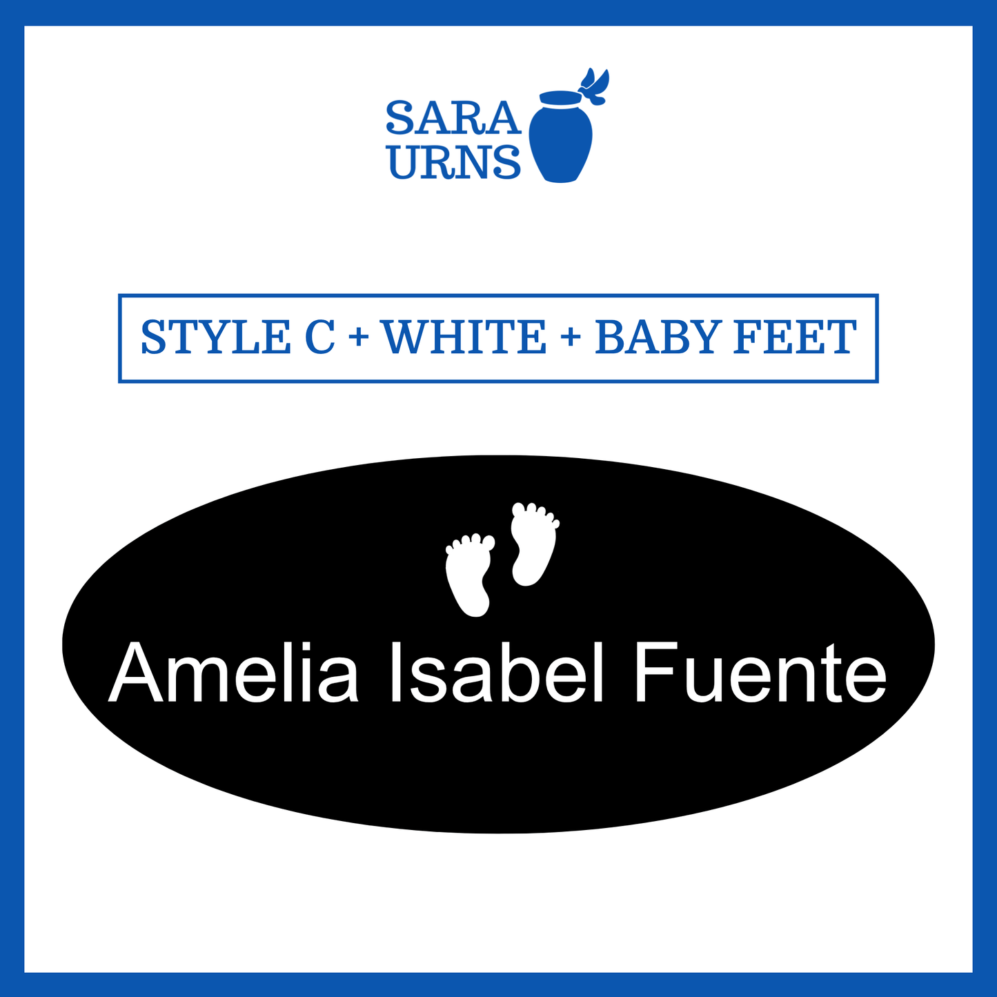 Customized Name Decal for Baby Urns