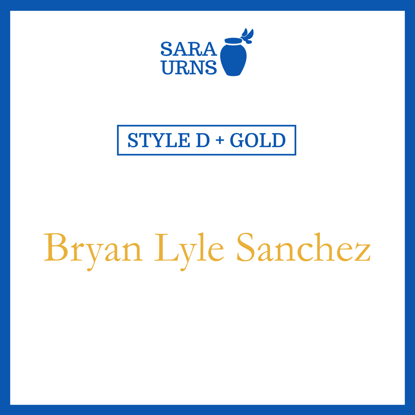 Customized Name Decal for Baby Urns