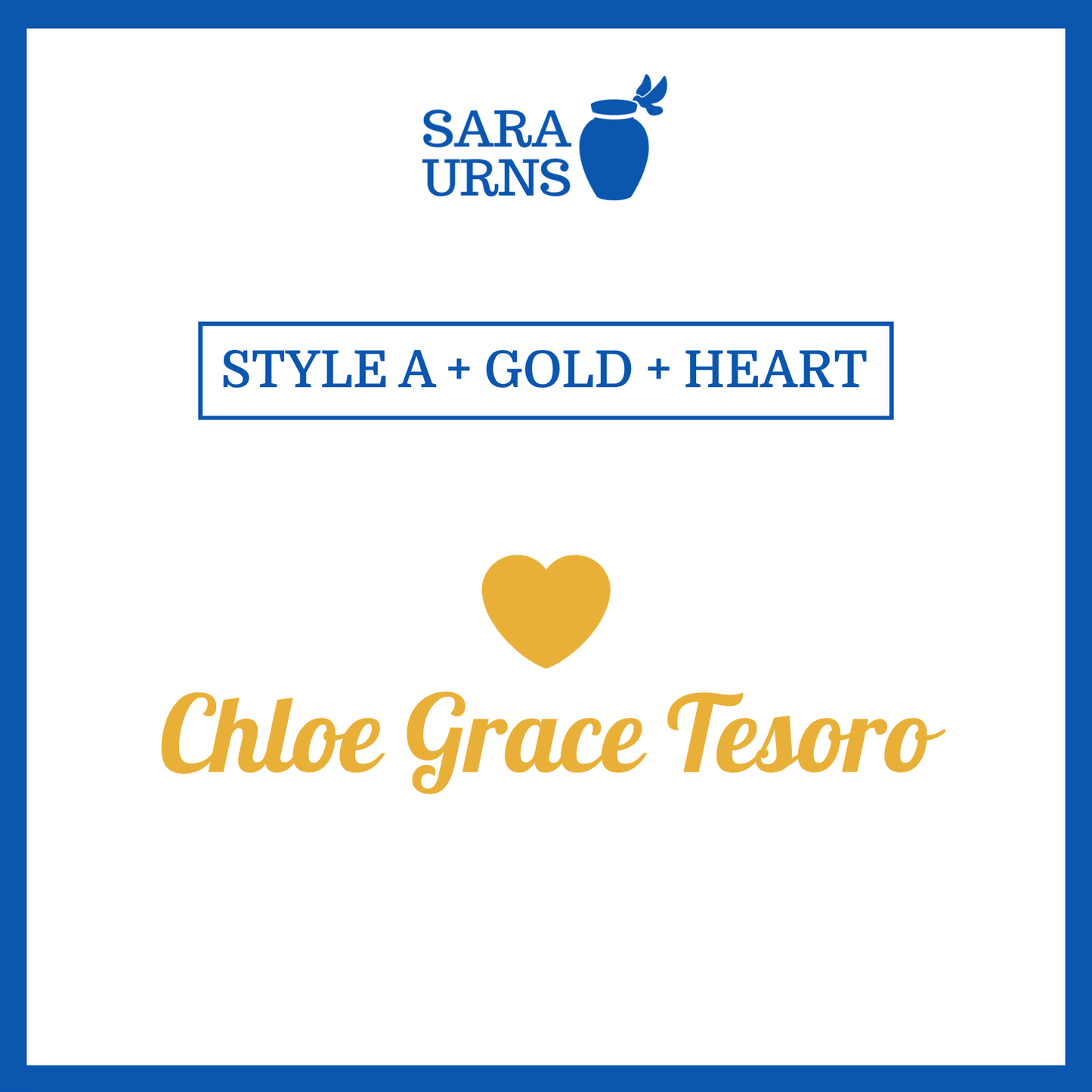 Customized Name Decal for Baby Urns