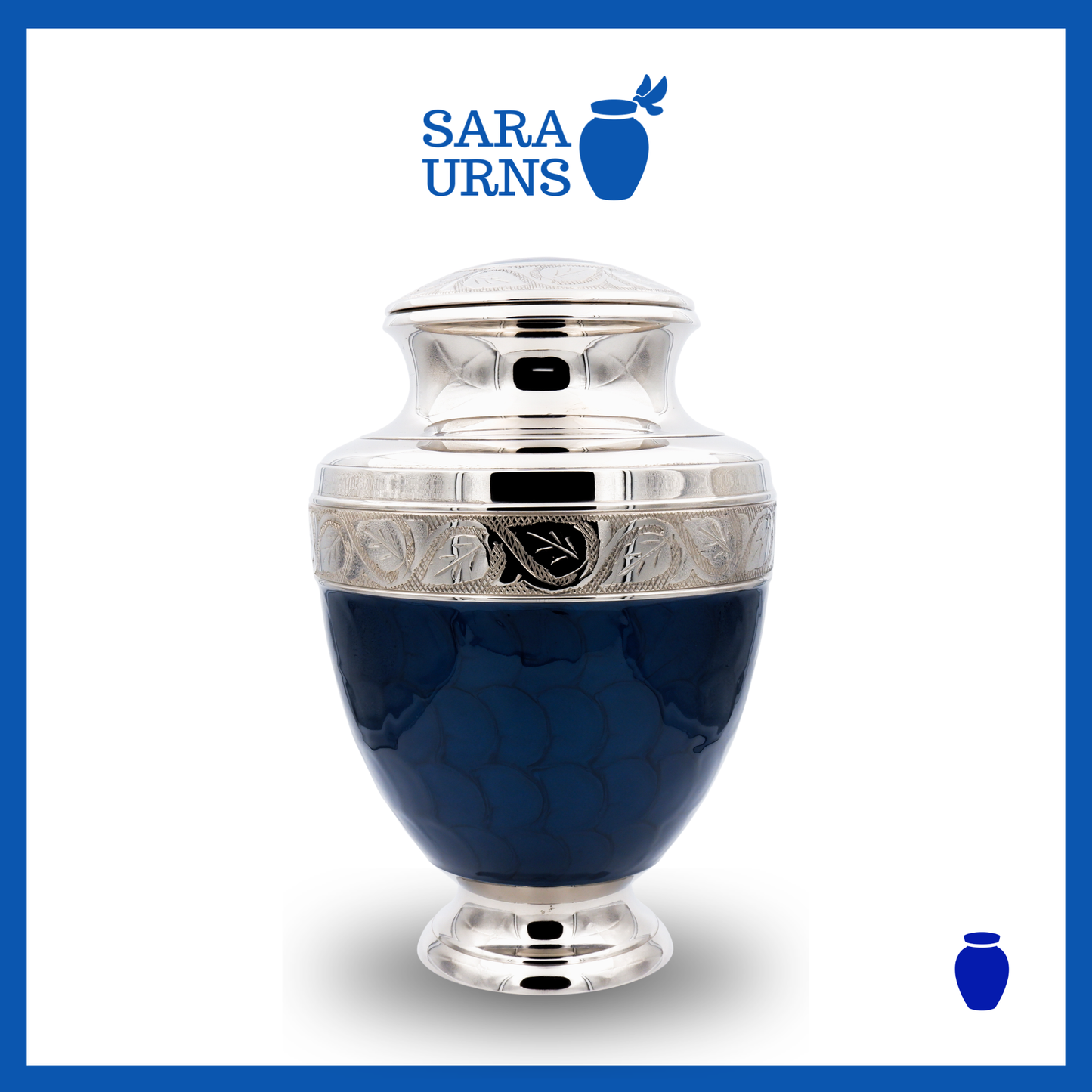 Dark Blue Classic Elegance Urn