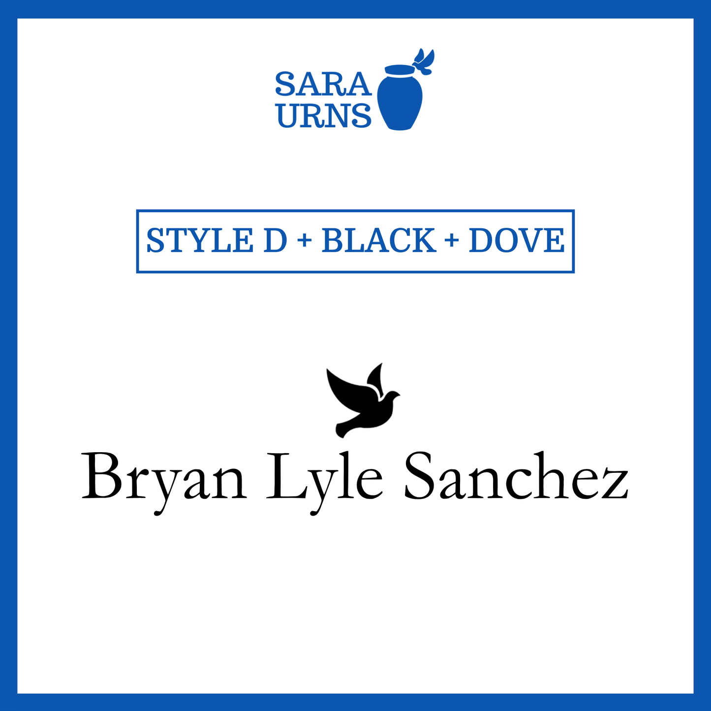 Customized Name Decal for Baby Urns