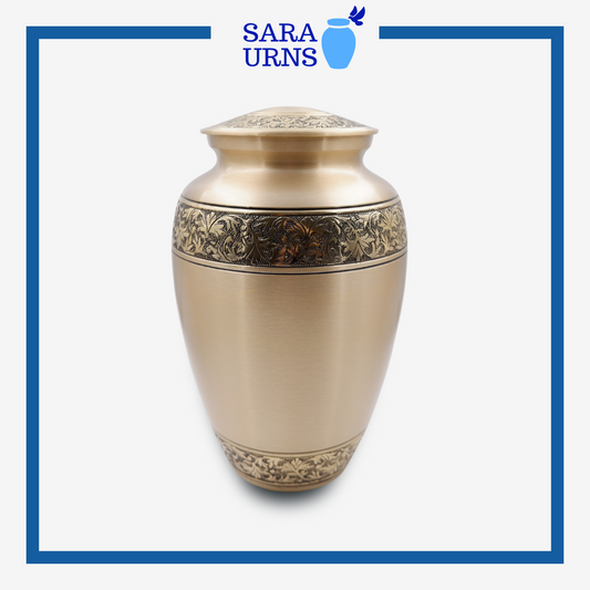 Gold Refuge Brass Metal Urn