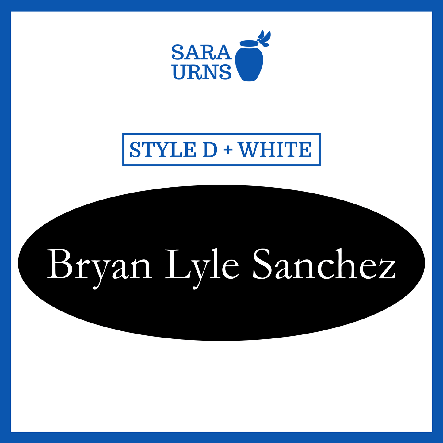 Customized Name Decal for Baby Urns