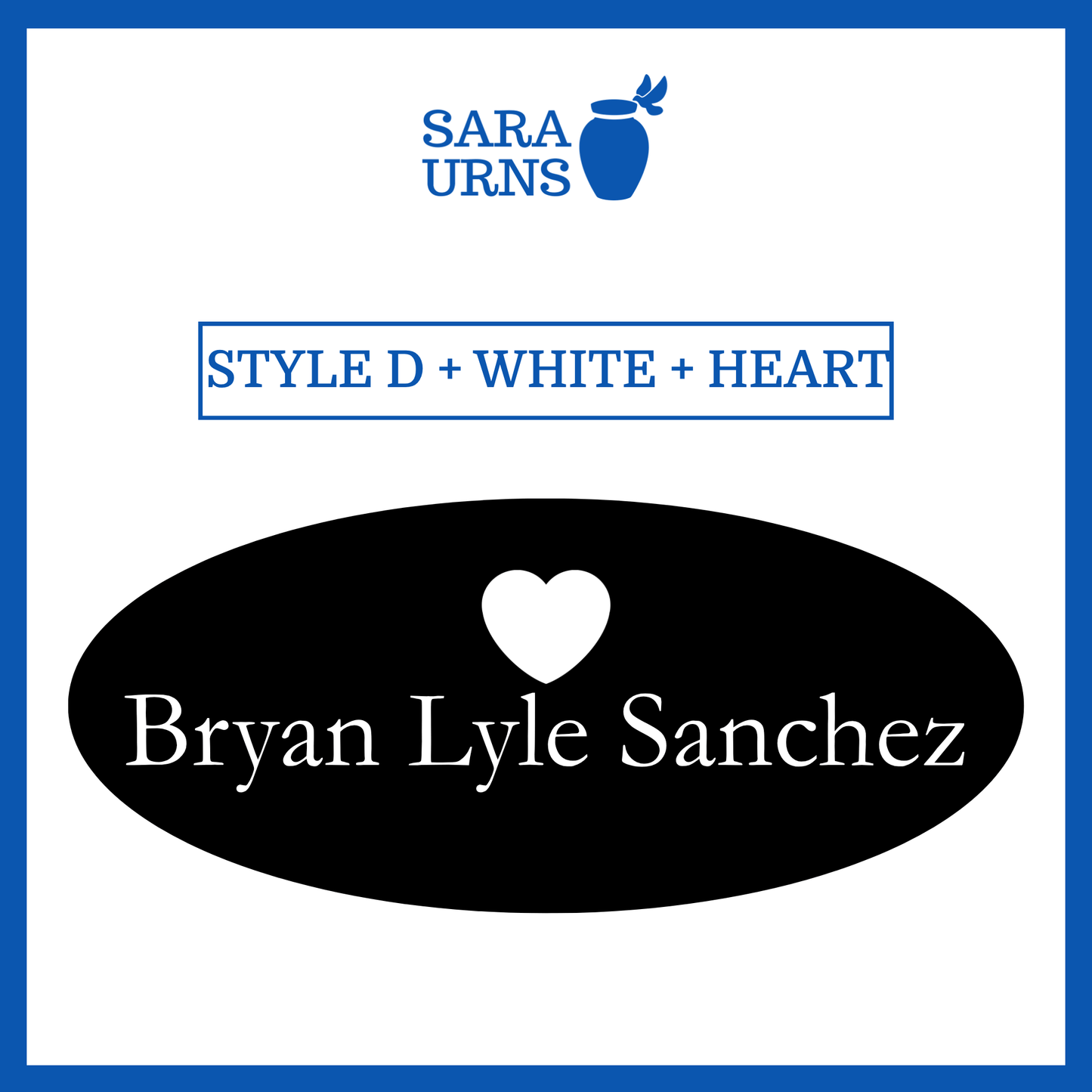 Customized Name Decal for Baby Urns