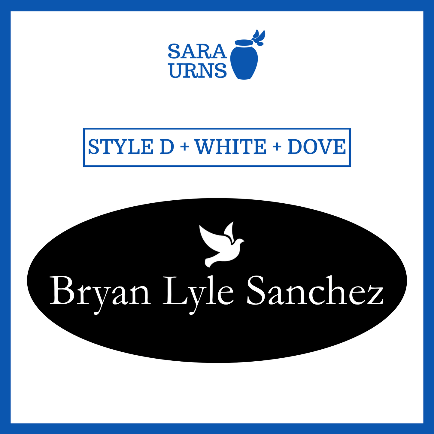 Customized Name Decal for Baby Urns