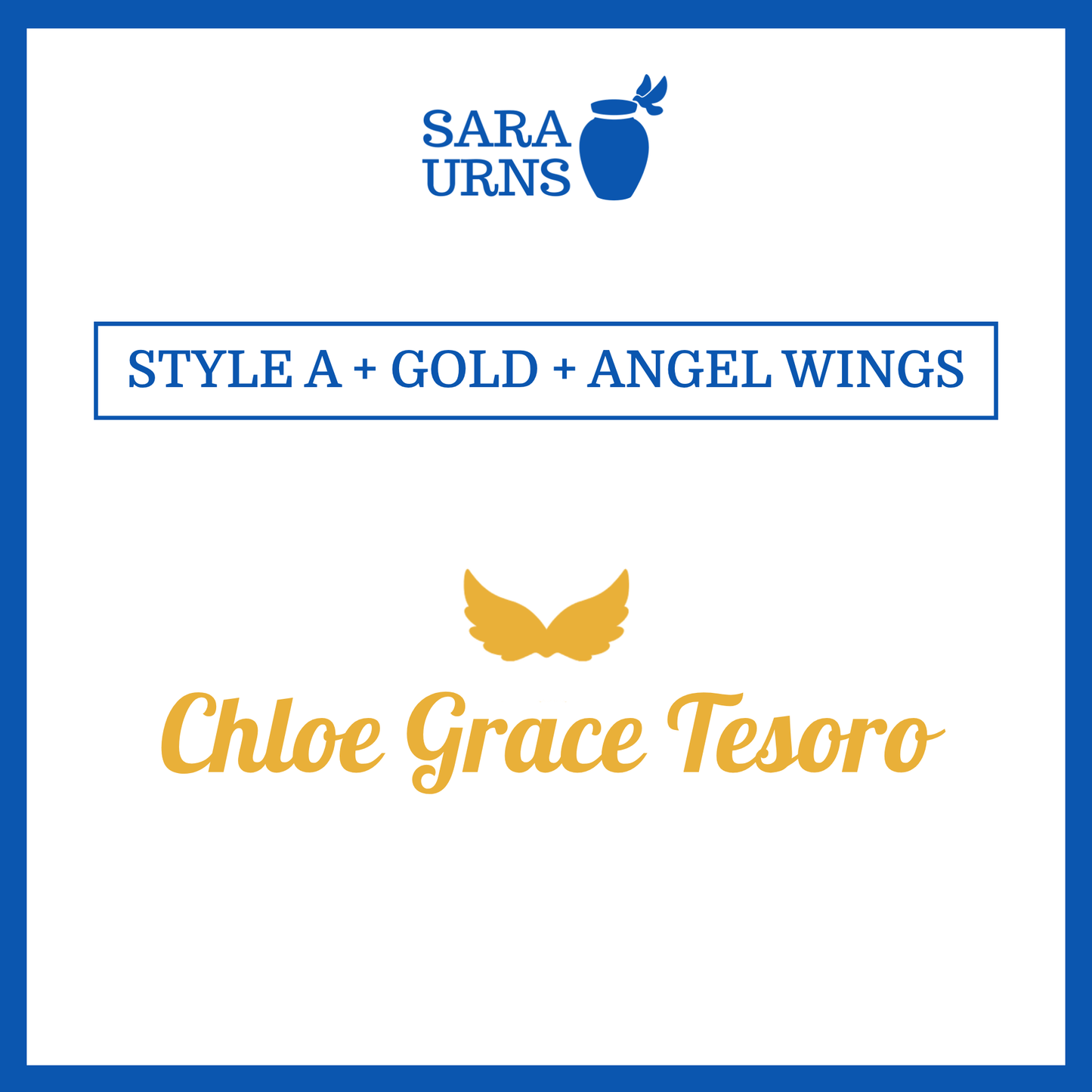 Customized Name Decal for Baby Urns