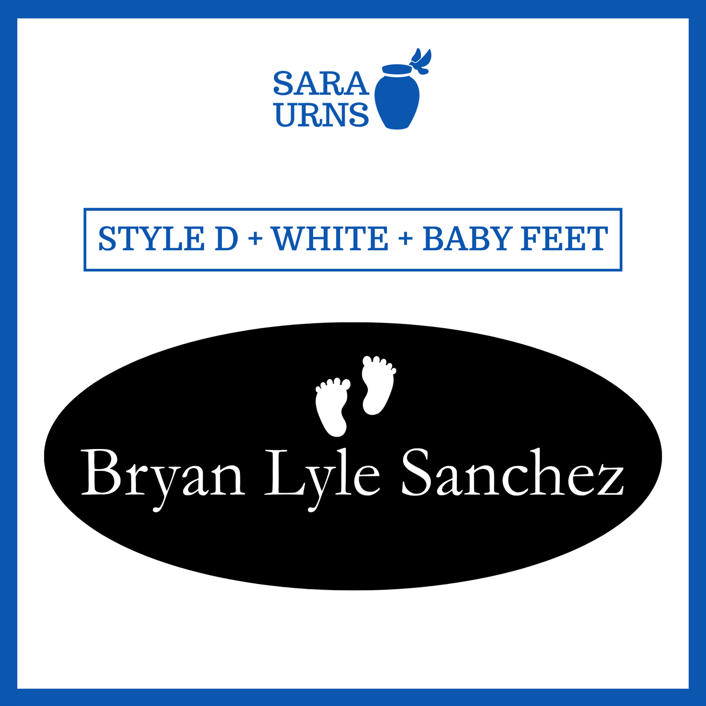 Customized Name Decal for Baby Urns